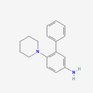 B1438548 6-Piperidin-1-YL-biphenyl-3-ylamine CAS No. 1166975-56-9