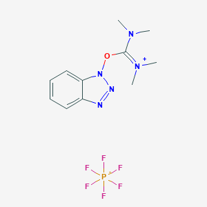 molecular formula C11H16F6N5OP B143855 2-(1h-Benzotriazole-1-yl)-1,1,3,3-tetramethyluronium hexafluorophosphate CAS No. 94790-37-1
