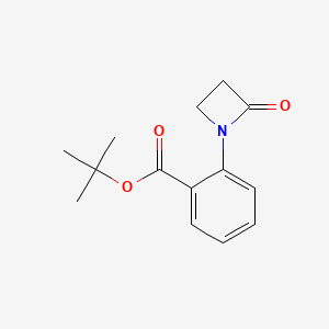 molecular formula C14H17NO3 B14385533 tert-Butyl 2-(2-oxoazetidin-1-yl)benzoate CAS No. 88072-13-3