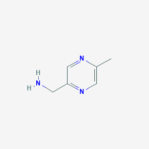 molecular formula C6H9N3 B143856 2-(氨甲基)-5-甲基吡嗪 CAS No. 132664-85-8