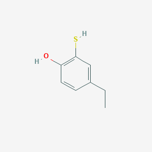 molecular formula C8H10OS B14385609 4-Ethyl-2-sulfanylphenol CAS No. 88661-27-2