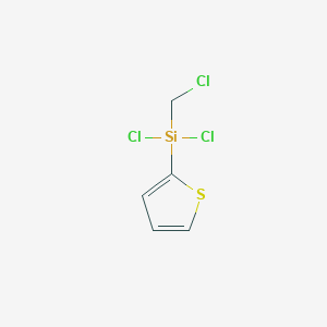 molecular formula C5H5Cl3SSi B14385677 Dichloro(chloromethyl)(thiophen-2-yl)silane CAS No. 88237-61-0