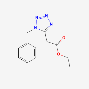 molecular formula C12H14N4O2 B14385685 ethyl (1-benzyl-1H-tetrazol-5-yl)acetate CAS No. 88669-72-1