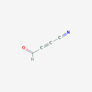molecular formula C4HNO B14385686 4-Oxobut-2-ynenitrile CAS No. 90108-94-4