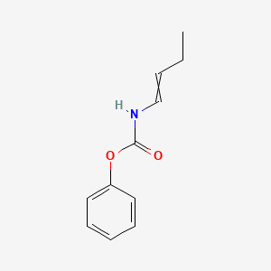 molecular formula C11H13NO2 B14385788 Phenyl but-1-en-1-ylcarbamate CAS No. 88309-44-8