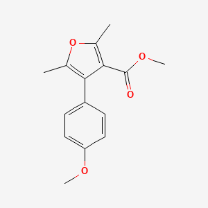 molecular formula C15H16O4 B14385794 Methyl 4-(4-methoxyphenyl)-2,5-dimethylfuran-3-carboxylate CAS No. 89447-02-9