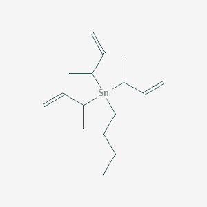 molecular formula C16H30Sn B14385815 Tri(but-3-en-2-yl)(butyl)stannane CAS No. 88536-76-9