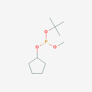 molecular formula C10H21O3P B14385821 tert-Butyl cyclopentyl methyl phosphite CAS No. 88053-16-1