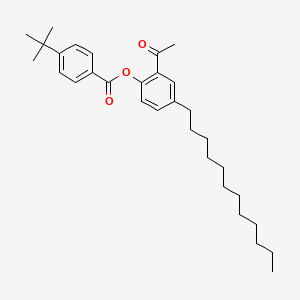 molecular formula C31H44O3 B14385828 2-Acetyl-4-dodecylphenyl 4-tert-butylbenzoate CAS No. 89729-53-3