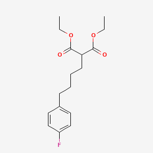 molecular formula C17H23FO4 B14385875 Diethyl [4-(4-fluorophenyl)butyl]propanedioate CAS No. 89326-71-6