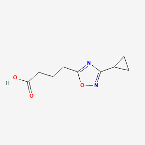 4-(3-Cyclopropyl-1,2,4-oxadiazol-5-yl)butanoic acid