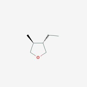 molecular formula C7H14O B14385981 (3S,4S)-3-Ethyl-4-methyloxolane CAS No. 90124-85-9