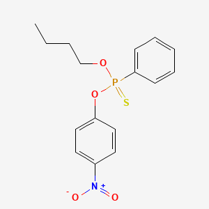 molecular formula C16H18NO4PS B14386045 O-Butyl O-(4-nitrophenyl) phenylphosphonothioate CAS No. 88239-48-9