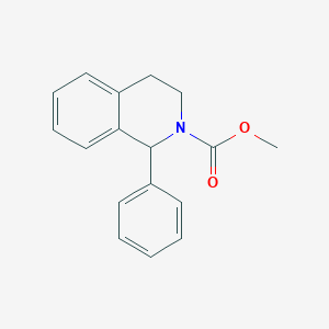 molecular formula C17H17NO2 B14386107 Methyl 1-phenyl-3,4-dihydroisoquinoline-2(1H)-carboxylate CAS No. 87803-13-2