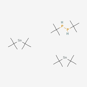 molecular formula C24H56P2Sn2 B14386159 1,2-Di-tert-butyldiphosphane--di-tert-butyl-lambda~2~-stannane (1/2) CAS No. 89901-26-8
