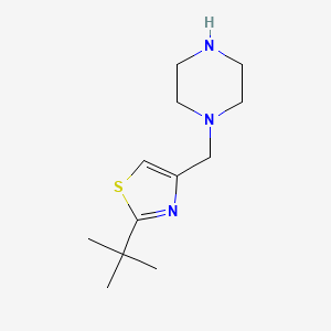 1-[(2-Tert-butyl-1,3-thiazol-4-yl)methyl]piperazine