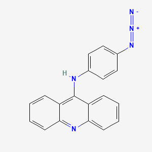 molecular formula C19H13N5 B14386304 N-(4-Azidophenyl)-9-acridinamine CAS No. 89873-24-5