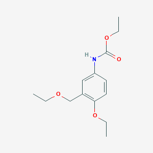 molecular formula C14H21NO4 B14386311 Ethyl [4-ethoxy-3-(ethoxymethyl)phenyl]carbamate CAS No. 88715-76-8