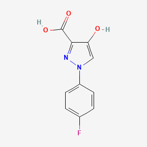 1-(4-fluorophenyl)-4-hydroxy-1H-pyrazole-3-carboxylic acid