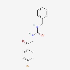 molecular formula C16H15BrN2O2 B14386320 N-Benzyl-N'-[2-(4-bromophenyl)-2-oxoethyl]urea CAS No. 88419-06-1