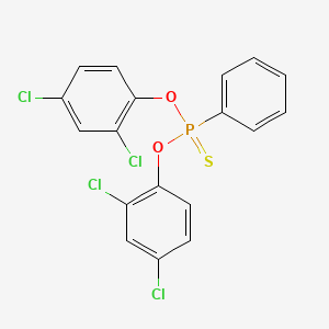 molecular formula C18H11Cl4O2PS B14386326 O,O-Bis(2,4-dichlorophenyl) phenylphosphonothioate CAS No. 88239-52-5