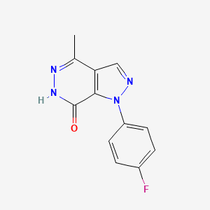 1-(4-fluorophenyl)-4-methyl-1,6-dihydro-7H-pyrazolo[3,4-d]pyridazin-7-one
