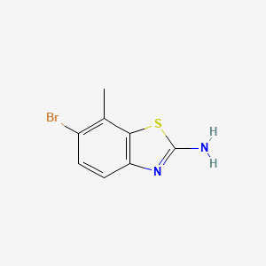 molecular formula C8H7BrN2S B1438637 6-Bromo-7-methylbenzo[D]thiazol-2-amine CAS No. 947248-61-5