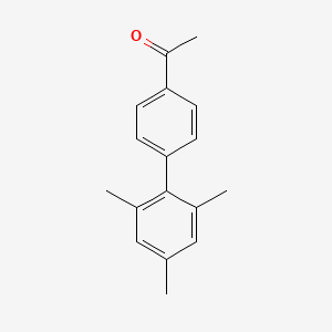 molecular formula C17H18O B14386382 Ethanone, 1-(2',4',6'-trimethyl[1,1'-biphenyl]-4-yl)- CAS No. 88011-25-0