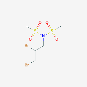 molecular formula C5H11Br2NO4S2 B14386401 N-(2,3-Dibromopropyl)-N-(methanesulfonyl)methanesulfonamide CAS No. 89913-05-3
