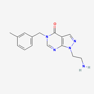 1-(2-aminoethyl)-5-(3-methylbenzyl)-1,5-dihydro-4H-pyrazolo[3,4-d]pyrimidin-4-one
