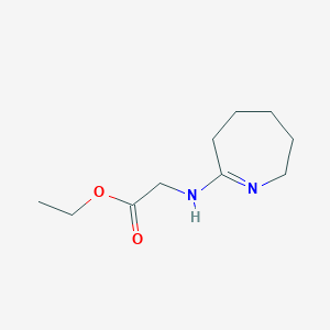 ethyl N-(3,4,5,6-tetrahydro-2H-azepin-7-yl)glycinate