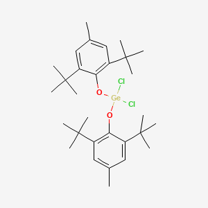 molecular formula C30H46Cl2GeO2 B14386460 Dichlorobis(2,6-di-tert-butyl-4-methylphenoxy)germane CAS No. 88337-84-2