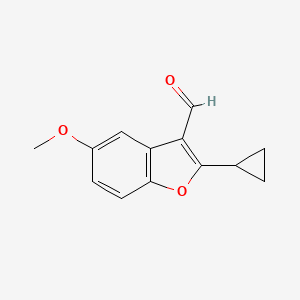 2-Cyclopropyl-5-methoxy-1-benzofuran-3-carbaldehyde