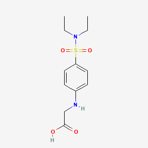 molecular formula C12H18N2O4S B14386508 N-[4-(Diethylsulfamoyl)phenyl]glycine CAS No. 88327-97-3