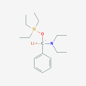 molecular formula C17H30LiNOSi B14386510 Lithium (diethylamino)(phenyl)[(triethylsilyl)oxy]methanide CAS No. 88117-35-5