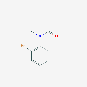 molecular formula C13H18BrNO B14386573 N-(2-Bromo-4-methylphenyl)-N,2,2-trimethylpropanamide CAS No. 87995-52-6
