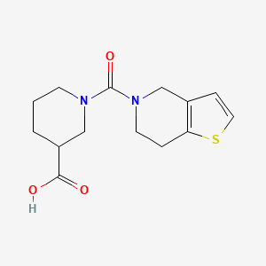 1-{4H,5H,6H,7H-thieno[3,2-c]pyridine-5-carbonyl}piperidine-3-carboxylic acid