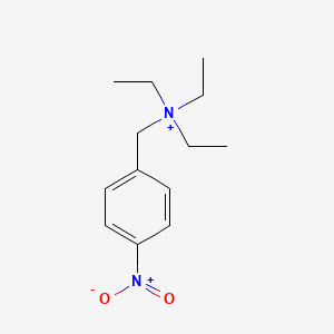 molecular formula C13H21N2O2+ B14386586 N,N-Diethyl-N-[(4-nitrophenyl)methyl]ethanaminium CAS No. 88072-67-7