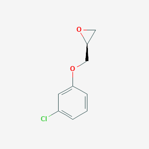 molecular formula C9H9ClO2 B143866 (S)-2-((3-Chlorophenoxy)methyl)oxirane CAS No. 129098-53-9