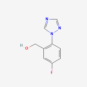 [5-fluoro-2-(1H-1,2,4-triazol-1-yl)phenyl]methanol