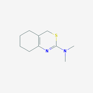 molecular formula C10H16N2S B14386691 N,N-Dimethyl-5,6,7,8-tetrahydro-4H-3,1-benzothiazin-2-amine CAS No. 89996-36-1