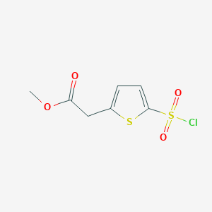 Methyl 2-[5-(chlorosulfonyl)thiophen-2-yl]acetate