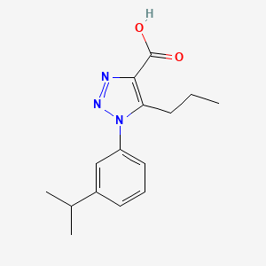 1-[3-(propan-2-yl)phenyl]-5-propyl-1H-1,2,3-triazole-4-carboxylic acid
