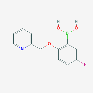 [5-Fluoro-2-(pyridin-2-ylmethoxy)phenyl]boronic acid