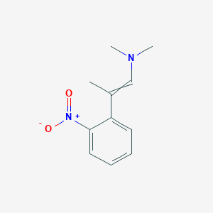 molecular formula C11H14N2O2 B14386806 N,N-Dimethyl-2-(2-nitrophenyl)prop-1-en-1-amine CAS No. 89330-98-3