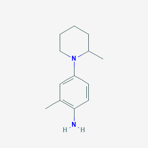 2-Methyl-4-(2-methylpiperidin-1-yl)aniline