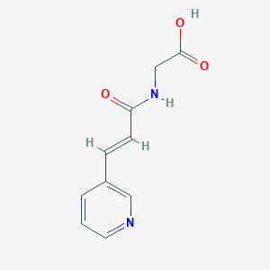 molecular formula C10H10N2O3 B1438685 2-[3-(Pyridin-3-yl)prop-2-enamido]acetic acid CAS No. 1099119-78-4