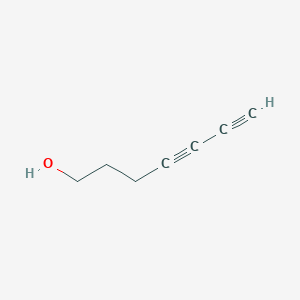 molecular formula C7H8O B14386868 4,6-Heptadiyn-1-ol CAS No. 89639-58-7