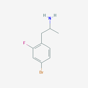 molecular formula C9H11BrFN B1438687 1-(4-Bromo-2-fluorophenyl)propan-2-amine CAS No. 910409-78-8
