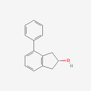 molecular formula C15H14O B14386898 (2R)-4-phenyl-2,3-dihydro-1H-inden-2-ol CAS No. 90057-36-6